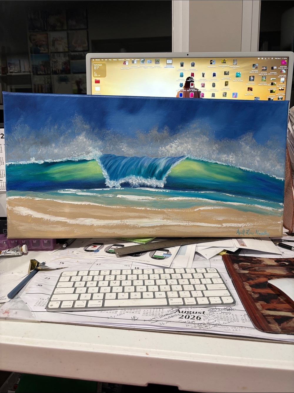 “Shorebreak” original oil painting